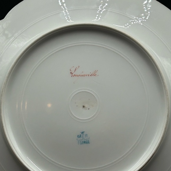 Antique MR France Limoges portrait plate signed - Picture 5 of 7